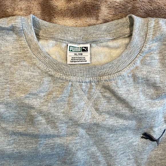 Gray Puma Mens Lounge sweatshirt Size: XL NWT - Picture 2 of 5